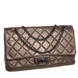 مملوكة مسبقًا Chanel Bronze Quilted Leather Reissue 2.55 Classic 227 Flap Bag