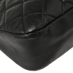 مملوكة مسبقًا Chanel Black Caviar Leather CC Timeless Soft Tote