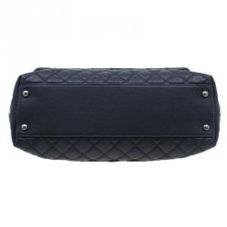 Pre Owned Chanel Black Calfskin Coco Handle Flap Bag