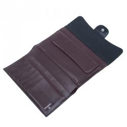 Chanel Black Quilted Lambskin Flap Wallet