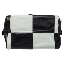 Pre Owned Chanel Bicolor Leather CC Bowling Bag