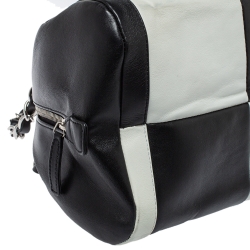 Pre Owned Chanel Bicolor Leather CC Bowling Bag
