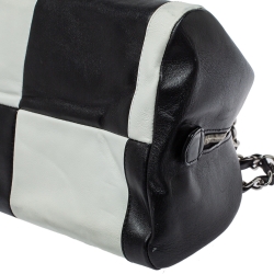 Pre Owned Chanel Bicolor Leather CC Bowling Bag