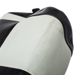 Pre Owned Chanel Bicolor Leather CC Bowling Bag