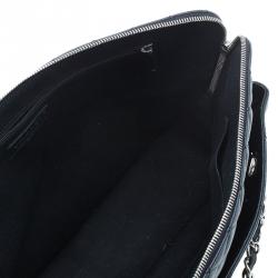 Pre Owned Chanel Black Quilted Leather Large Camera Case Bag