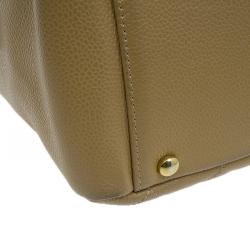مملوكة مسبقًا Chanel Beige Quilted Caviar Leather Petite Timeless Shopper Tote