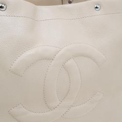مملوكة مسبقًا Chanel Beige Caviar Leather CC Shopper Tote 