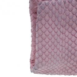 Pre Owned حقيبة كلتش شانيل جلد ثعبان وردي