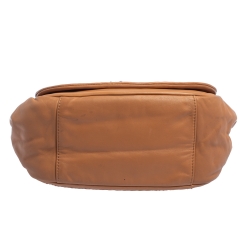 مملوكة مسبقًا Chanel Brown Leather Accordion Shoulder Bag