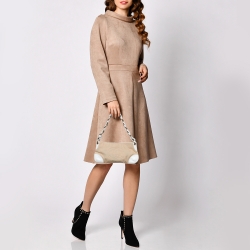 مملوكة مسبقًا Chanel Beige/White Canvas and Leather CC Olsen Bag