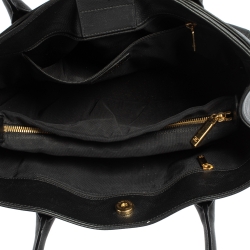 Pre Owned Chanel Black Leather Small Cerf Executive Tote