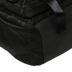 Chanel Black Quilted Nylon Double Pocket Messenger
