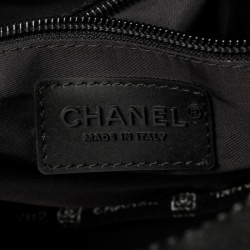 Chanel Black Quilted Nylon Double Pocket Messenger