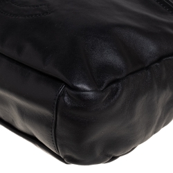 Pre Owned Chanel Black Leather Rodeo Drive Hobo
