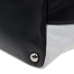 Pre Owned Chanel White Cambon Ligne Quilted Tote