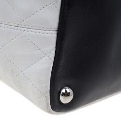 Pre Owned Chanel White Cambon Ligne Quilted Tote