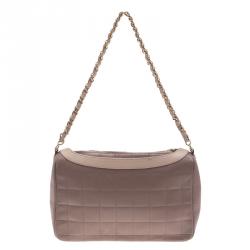 مملوكة مسبقًا حقيبة شانيل جاكيت جلد مبطن وردي مربعة 