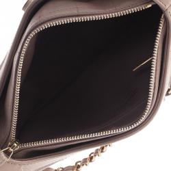 مملوكة مسبقًا حقيبة شانيل جاكيت جلد مبطن وردي مربعة 