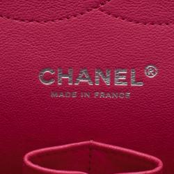 مملوكة مسبقًا Chanel Pink Quilted Wool Tweed Jumbo Classic Double Flap Bag