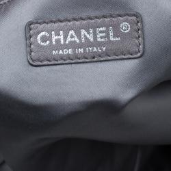 Pre Owned Chanel Black Patent Leather Rock In Moscow Cabas Hobo Bag