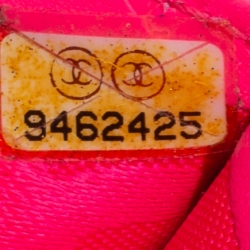 Pre Owned محفظة شانيل طويلة كيمبون CC جلد مبطنة سوداء