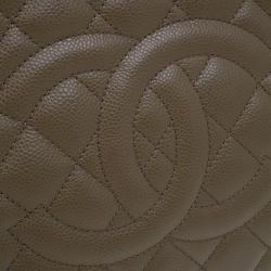 مملوكة مسبقًا حقيبة شانيل جراند شوبر جلد كافيار بيج GST