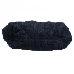 Pre Owned Chanel Black Denim XL Coco Cabas Spirit Hobo Bag