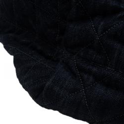 Pre Owned Chanel Black Denim XL Coco Cabas Spirit Hobo Bag