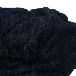 Pre Owned Chanel Black Denim XL Coco Cabas Spirit Hobo Bag
