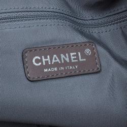 Pre Owned Chanel Black Denim XL Coco Cabas Spirit Hobo Bag