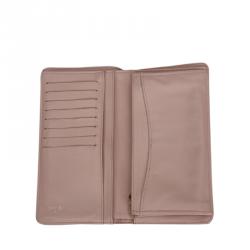 Pre Owned محفظة كونتيننتال شانيل CC جلد مبطن وردي