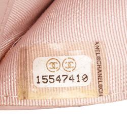 Pre Owned محفظة كونتيننتال شانيل CC جلد مبطن وردي