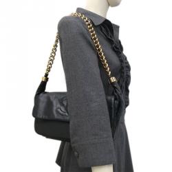 Pre Owned Chanel Black Calfskin Flap CC Chain Shoulder Bag 
