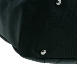 Pre Owned حقيبة شوبنغ شانيل بتيت باريس بيارتز تقسيمات كانفاس مقوى أسود