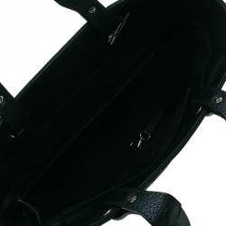 Pre Owned حقيبة شوبنغ شانيل بتيت باريس بيارتز تقسيمات كانفاس مقوى أسود