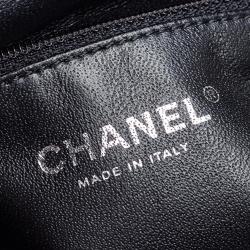 Pre Owned Chanel Black Quilted Caviar Leather Timeless Clutch