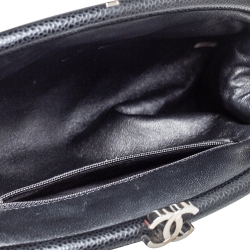 Pre Owned Chanel Black Quilted Caviar Leather Timeless Clutch