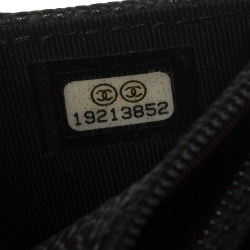 Pre Owned محفظة بسلسلة شانيل جلد كافيار مبطن سوداء