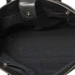 Pre Owned حقيبة يد شانيل "سيرف إكساكتيف" جلد أسود