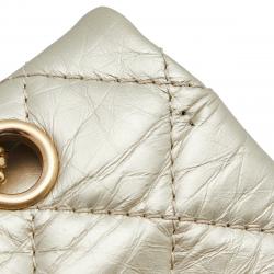 Chanel Pale Gold Calfskin Quilted Leather Reissue 2.55 Classic 227 Flap Bag