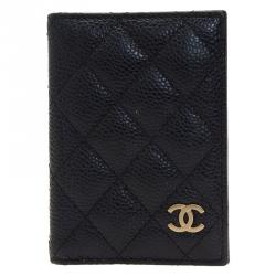 Chanel Black Quilted Lambskin Card Holder