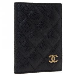 Chanel Black Quilted Lambskin Card Holder