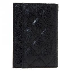 Chanel Black Quilted Lambskin Card Holder