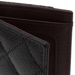 Chanel Black Quilted Lambskin Card Holder