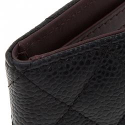 Chanel Black Quilted Lambskin Card Holder