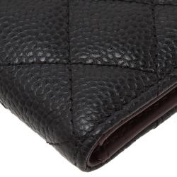 Chanel Black Quilted Lambskin Card Holder