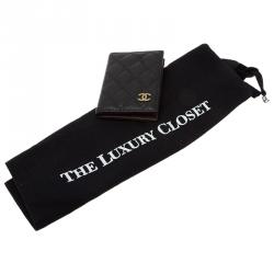 Chanel Black Quilted Lambskin Card Holder