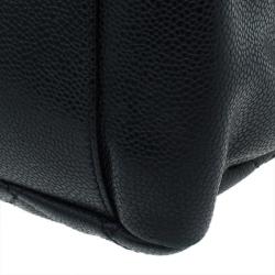 مملوكة مسبقًا Chanel Black Quilted Caviar Leather Grand GST Shopper Tote Bag