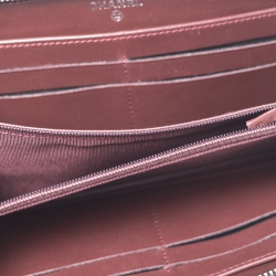 Pre Owned Chanel Black Quilted Leather CC Zip Around Wallet