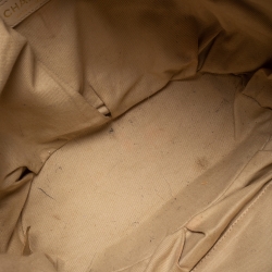 Pre Owned Chanel  Beige Leather Tote